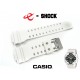 Pasek Casio GA-100B-7A, GA-110RG-7A, GA-100, GA-110, GD-100, GD-110, GA-120, GD-120, GA-300, GAC-100, G-8900 biały matowy