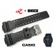 Pasek Casio GA-100L-1A, GA-100, GA-110, GA-120, GD-100, GD-110. GD-120, GAX-100 czarno-zielony matowy