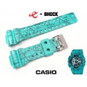 Pasek Casio GA-110SL-3A, GA-100, GA-110, GA-120, GD-100, GD-110, GD-120, GAX-100, G-8900, GAC-100, GA-300 turkusowy matowy wzór